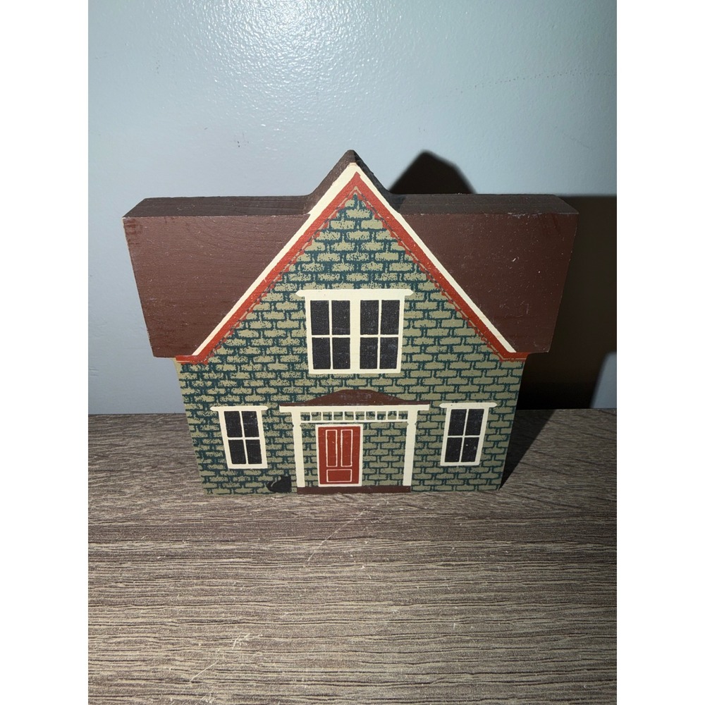 The Cats Meow Village Vandenberg House Series IV 1986 Vintage Wood Shelf Sitter